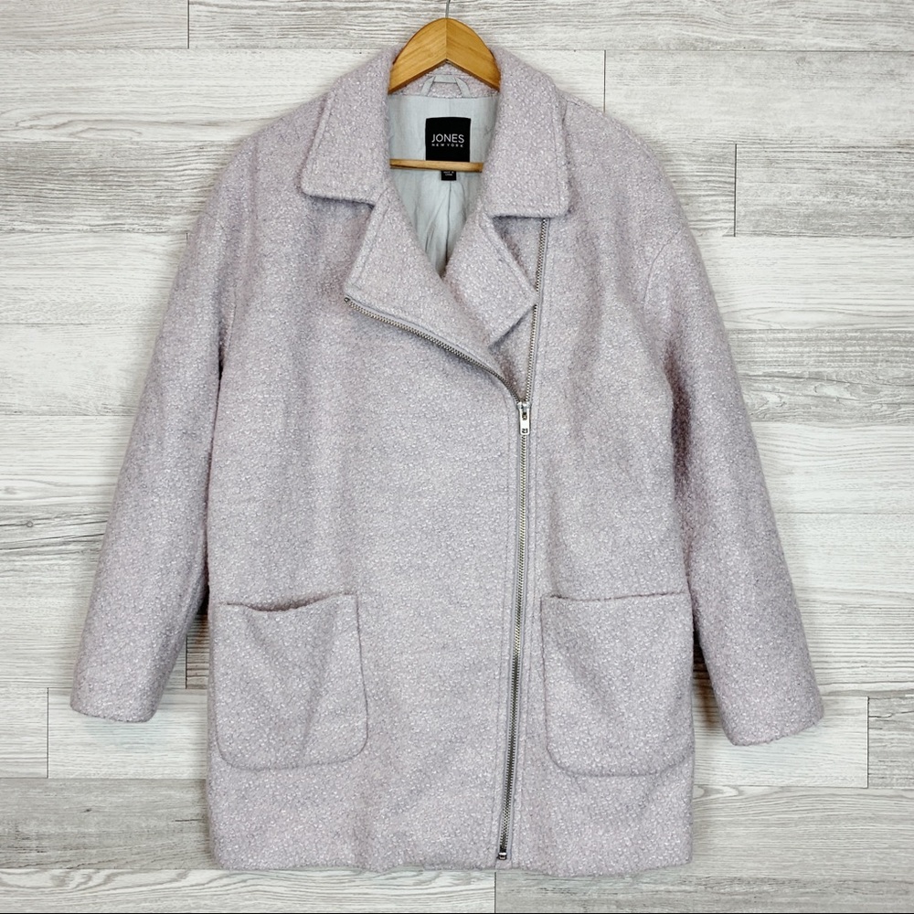 JONES NEW YORK Long Wool Pea Coat